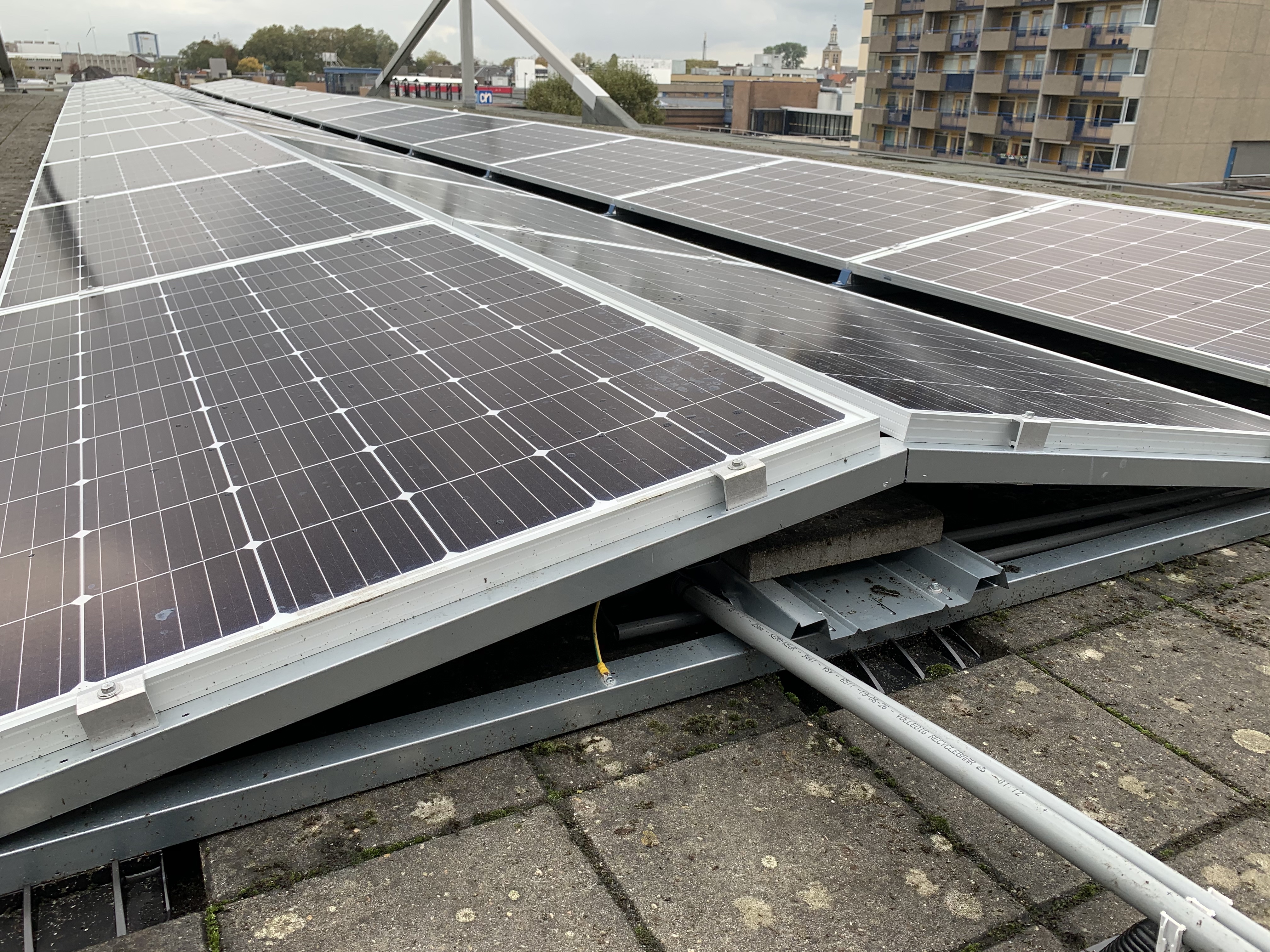 Vier zonnestroom (PV-panelen) in Roosendaal